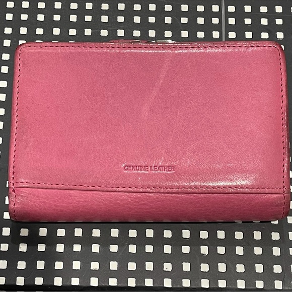 Vintage Rolfs genuine leather wallet Barbie pink - Picture 2 of 11